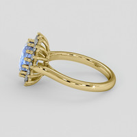 2.63 Ct. Blue Sapphire Ring, 14K Yellow Gold 4