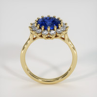 2.03 Ct. Blue Sapphire Ring, 14K Yellow Gold 3