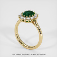1.51 Ct. Sapphire Ring, 14K Yellow Gold 2