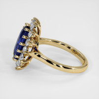 4.02 Ct. Blue Sapphire Ring, 14K Yellow Gold 4