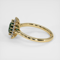 2.21 Ct. Bluish Green Sapphire Ring, 14K Yellow Gold 4