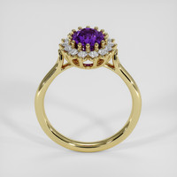 1.97 Ct. Pinkish Purple Sapphire Ring, 14K Yellow Gold 3