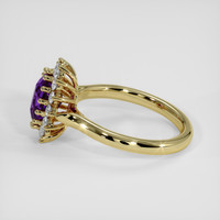 1.97 Ct. Pinkish Purple Sapphire Ring, 14K Yellow Gold 4