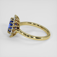 2.10 Ct. Blue Sapphire Ring, 14K Yellow Gold 4