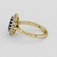 2.00 Ct. Blue Sapphire Ring, 14K Yellow Gold 4