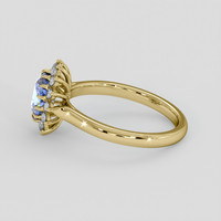 1.31 Ct. Blue Sapphire Ring, 14K Yellow Gold 4