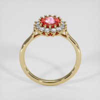 1.29 Ct. Padparadscha Sapphire Ring, 14K Yellow Gold 3