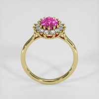 1.28 Ct. Pink Sapphire Ring, 14K Yellow Gold 3