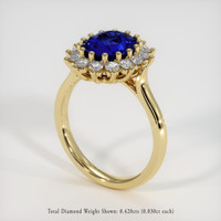 2.06 Ct. Sapphire Ring, 18K Yellow Gold 2