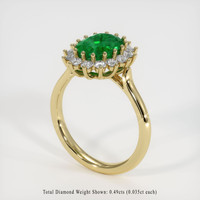 1.89 Ct. Emerald Ring, 18K Yellow Gold 2