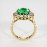 3.59 Ct. Emerald Ring, 18K Yellow Gold 3