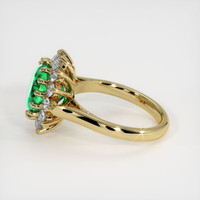 3.59 Ct. Emerald Ring, 18K Yellow Gold 4