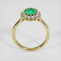 1.13 Ct. Emerald Ring, 18K Yellow Gold 3