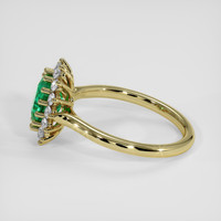 1.13 Ct. Emerald Ring, 18K Yellow Gold 4