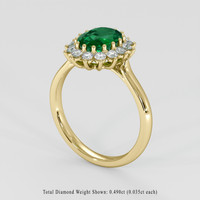 1.89 Ct. Emerald Ring, 18K Yellow Gold 2