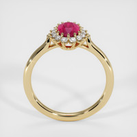 1.02 Ct. Ruby Ring, 18K Yellow Gold 3