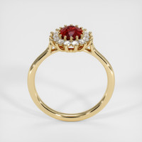 1.07 Ct. Ruby Ring, 18K Yellow Gold 3