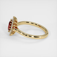 1.07 Ct. Ruby Ring, 18K Yellow Gold 4
