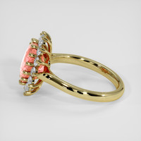 3.34 Ct. Padparadscha Sapphire Ring, 18K Yellow Gold 4
