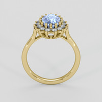 2.63 Ct. Blue Sapphire Ring, 18K Yellow Gold 3