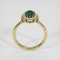 1.25 Ct. Bluish Green Sapphire Ring, 18K Yellow Gold 3