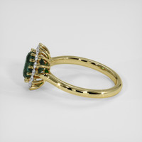 1.25 Ct. Bluish Green Sapphire Ring, 18K Yellow Gold 4