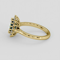 1.63 Ct. Bluish Green Sapphire Ring, 18K Yellow Gold 4