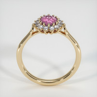 0.87 Ct. Pinkish Purple Sapphire Ring, 18K Yellow Gold 3