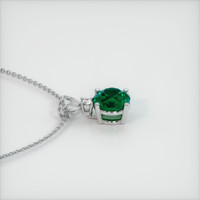 1.45 Ct. Emerald Pendant, Platinum 950 3