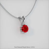 Ruby Pendant 1.03 Ct., Platinum 950 Preview
