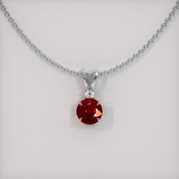 0.85 Ct. Ruby Pendant, Platinum 950 1