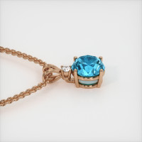 3.38 Ct. Gemstone Pendant, 14K Rose Gold 3