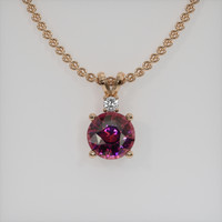 2.86 Ct. Gemstone Pendant, 14K Rose Gold 1