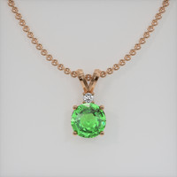 1.54 Ct. Gemstone Pendant, 14K Rose Gold 1