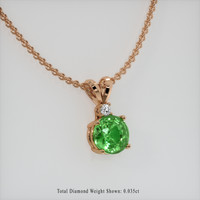 1.54 Ct. Gemstone Pendant, 14K Rose Gold 2