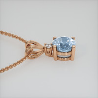 0.77 Ct. Gemstone Pendant, 14K Rose Gold 3