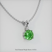 1.54 Ct. Gemstone Pendant, 14K White Gold 2