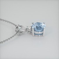 0.77 Ct. Gemstone Pendant, 14K White Gold 3