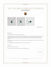 Emerald Pendant 2.88 Ct. 18K White Gold Appraisal