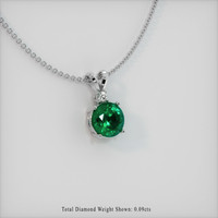 Emerald Pendant 2.88 Ct. 18K White Gold Preview