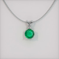 Emerald Pendant 1.08 Ct. 18K White Gold Preview