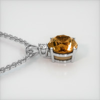 6.85 Ct. Gemstone Pendant, 18K White Gold 3