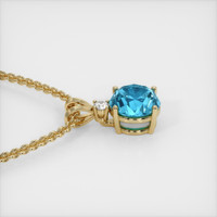 3.38 Ct. Gemstone Pendant, 14K Yellow Gold 3