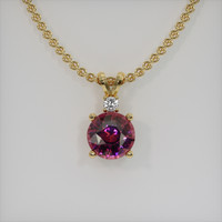 2.86 Ct. Gemstone Pendant, 14K Yellow Gold 1