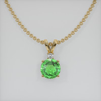 1.54 Ct. Gemstone Pendant, 14K Yellow Gold 1