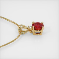 1.09 Ct. Ruby Pendant, 14K Yellow Gold 3