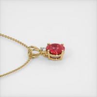 1.57 Ct. Ruby Pendant, 14K Yellow Gold 3