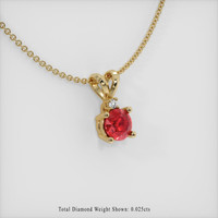 Ruby Pendant 1.04 Ct. 14K Yellow Gold Preview