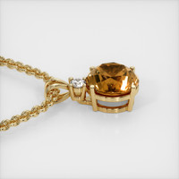 6.85 Ct. Gemstone Pendant, 18K Yellow Gold 3