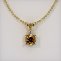 1.02 Ct. Gemstone Pendant, 18K Yellow Gold 1